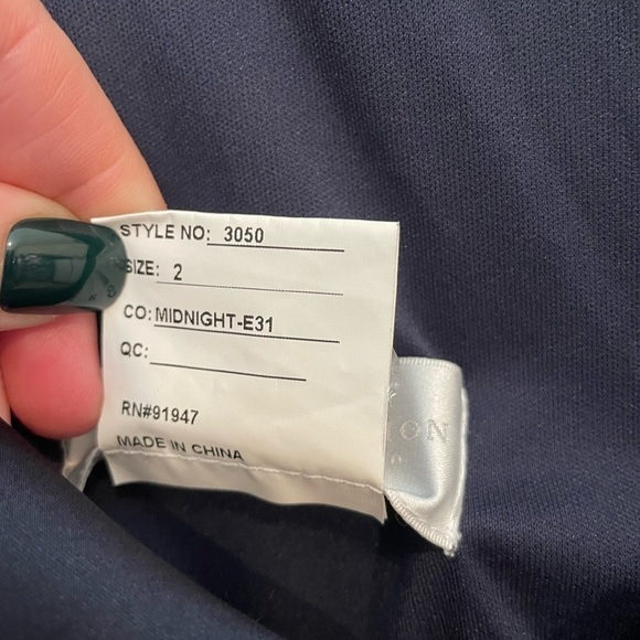 Dessy collection Vivian Diamond midnight dress - Picture 11 of 11